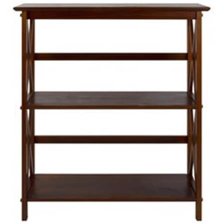 Betterbeds Montego 3-Shelf Folding Bookcase, White BE2691200